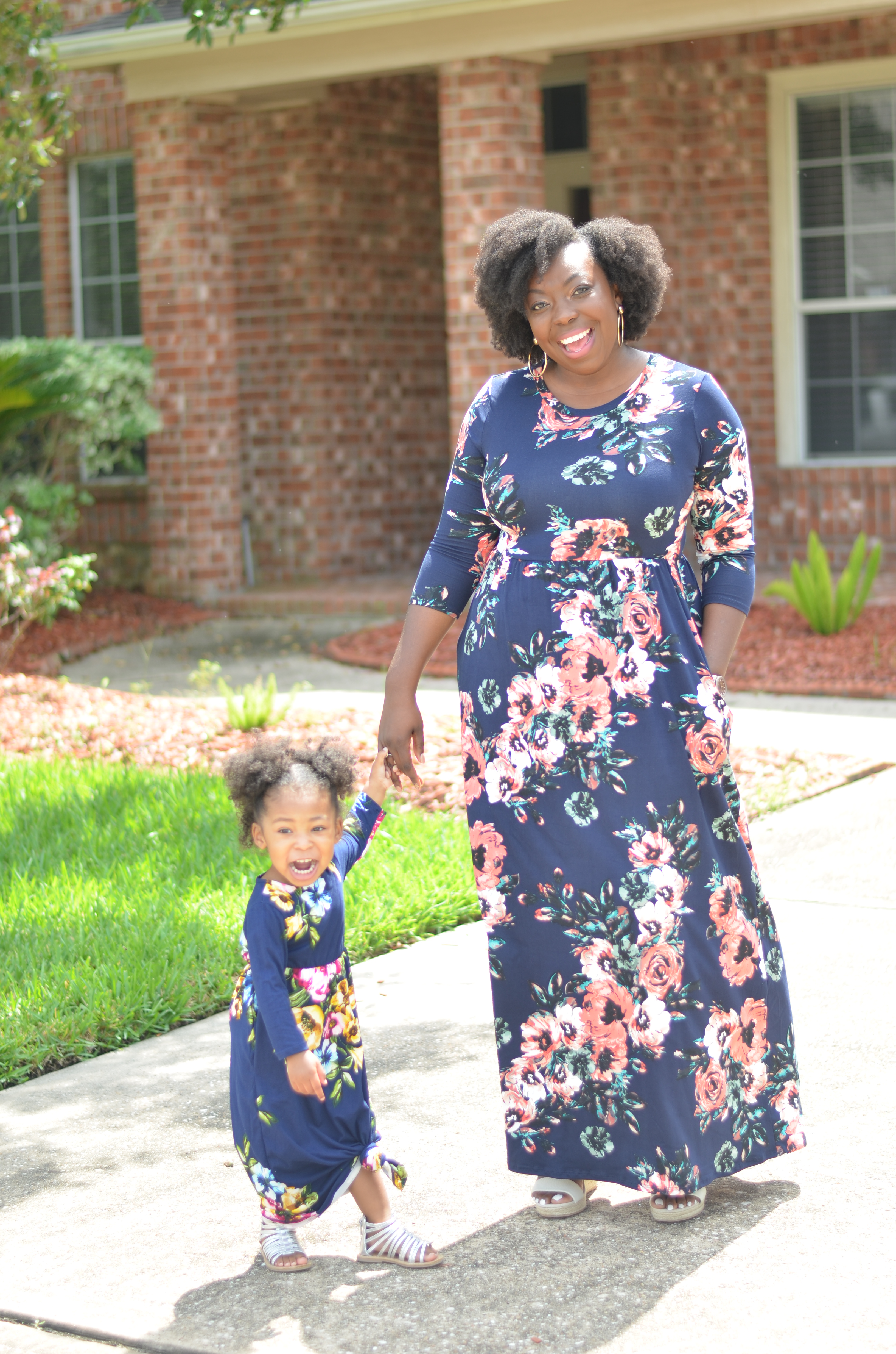 HappyFaceMommyandMeFloralDressesPinkBlush