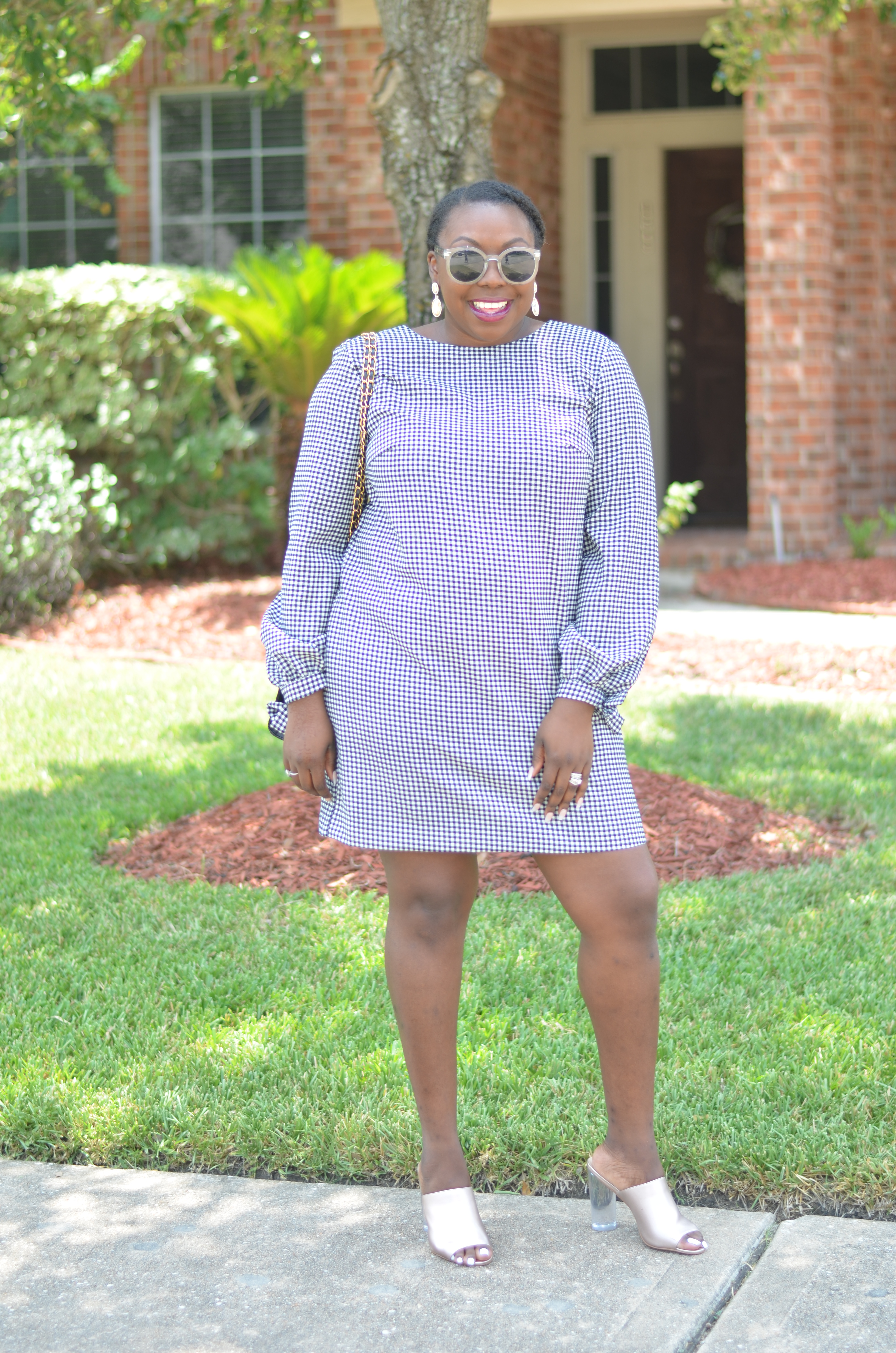 LongSleeveGinghamDressEveryoneLoves