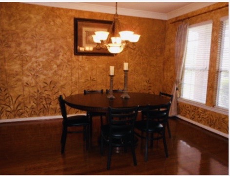 Old photo before renovation of Maison de Morris Brilliant Brittany Home Update Series Dining Room Essentials from Birch Lane