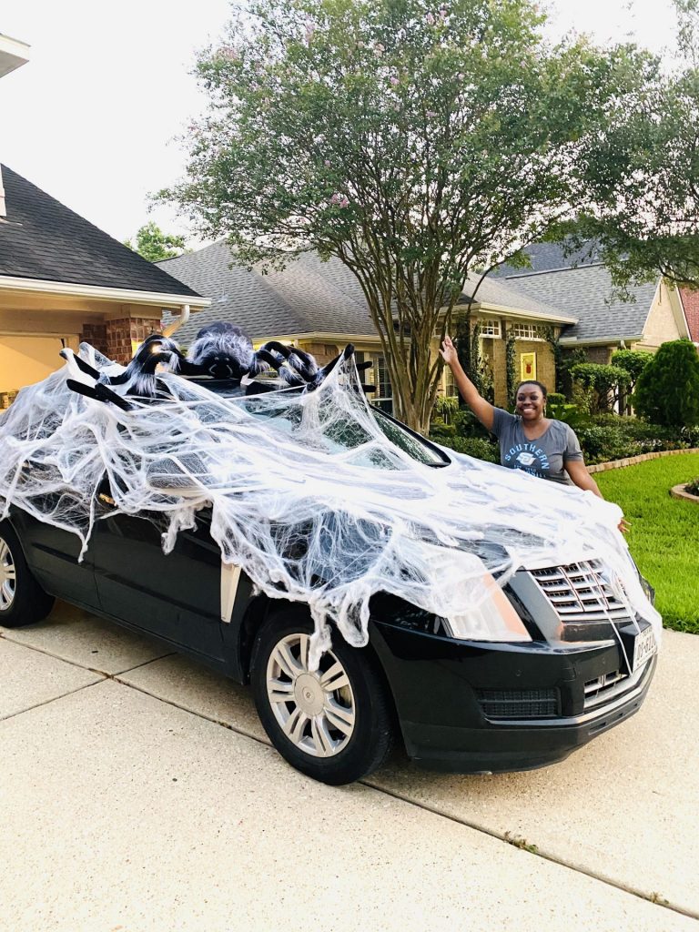 Halloween Parade 2020 At Home Party City Spider Web Car Decor