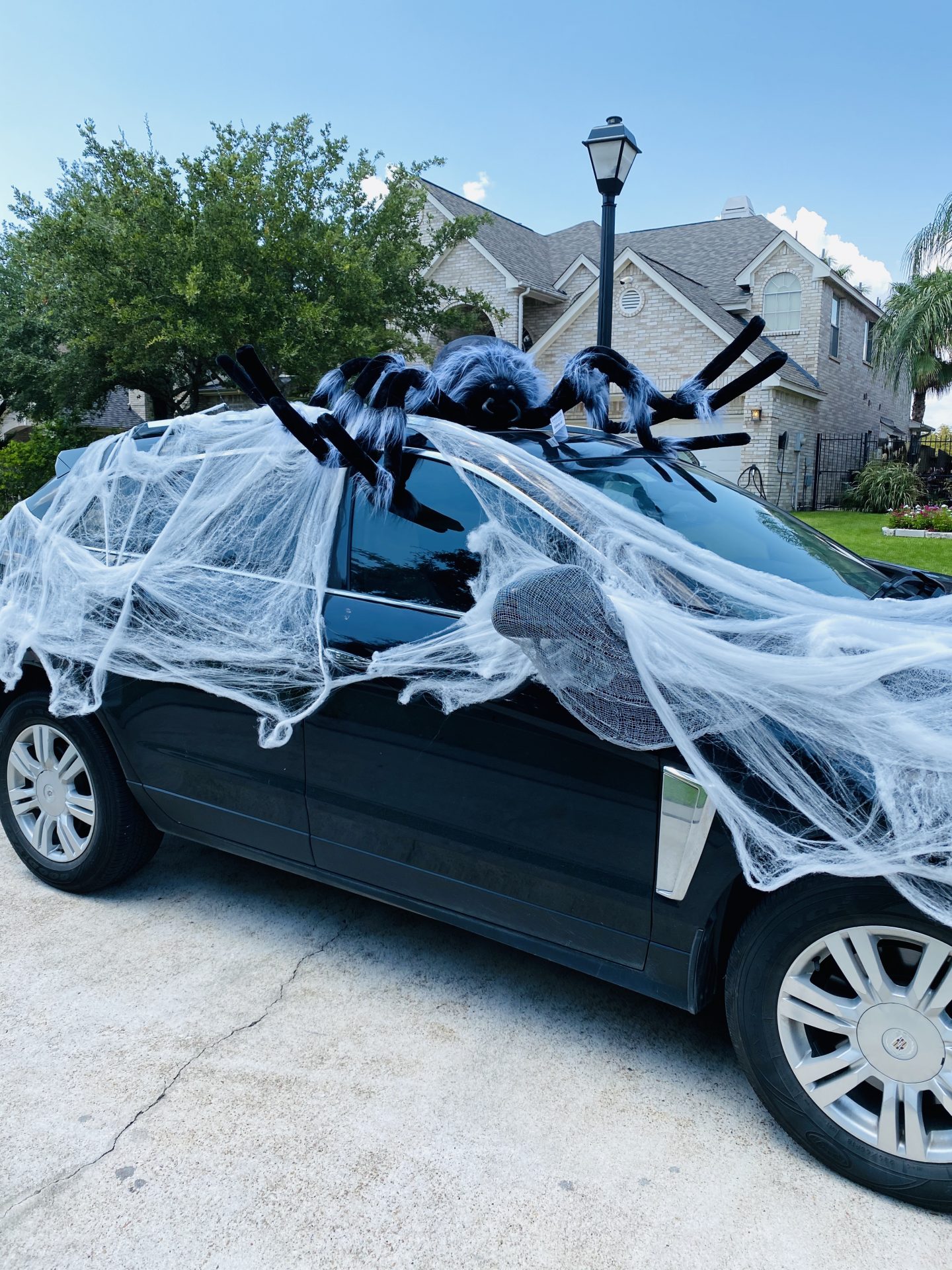 HugeSpiderOnCarHalloween-1