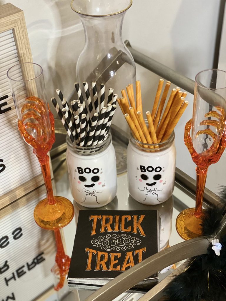 Halloween Bar Cart Essentials